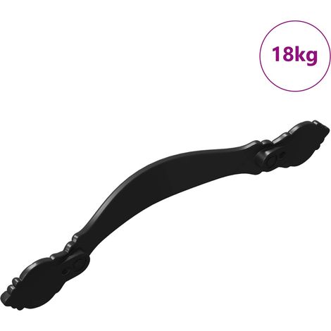 Handle 968 pcs Black Zinc Alloy vidaXL