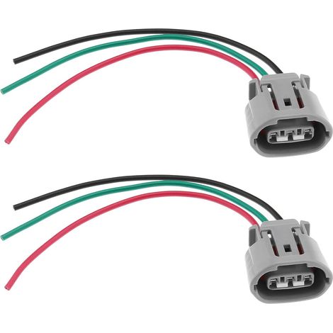 Lot de 2 connecteurs d'alternateur à 3 Broches 6189-0443 - Compatible avec - Connecteur d'alternateur - Prise à 3 Broches précâblée (1/5)