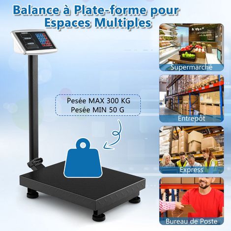 Balanza digital de plataforma de 300 kg, 0,05 kg, calculadora de precios (1/5)