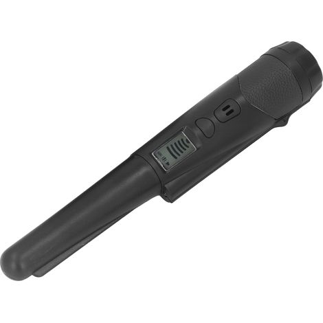 Détecteur de métaux professionnel haute sensibilité portable avec écran LCD et fonction lampe torche, noir (1/5)