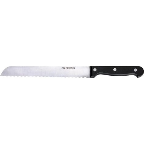 Nirosta Brotmesser 20,5 cm mit gezahntem Edelstahlblatt