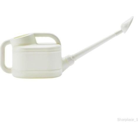 Extra Large 4L White Watering Can - 3 Watering Modes - Removable and Long Spout
