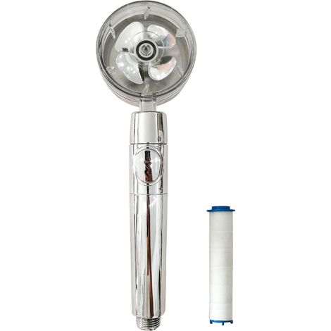【Cabezal de ducha】 Cabezal de ducha de ABS de alta presión, modelo con hélice de ahorro de agua