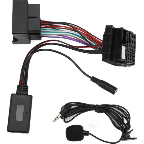 Kit Main Libre Bluetooth 5.0 avec Micro Externe et Câble Audio Aux Adaptateur de Remplacement pour Autoradio Citroën C5 C6 C8 C2 C3 (1/5)