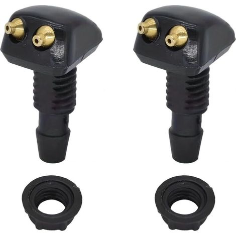 2 Pièces Buses de Lave-Glace Avant Universelles – Jet Pulvérisateur Pare-Brise pour Essuie-Glace, Compatible Toutes Marques (1/5)