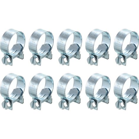 10pcs Mini Carburant Ligne Tuyauterie Tuyau Pince Agrafe (1/5)