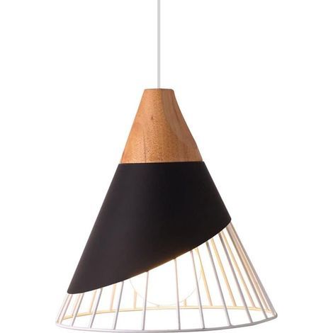 UlisemLustres in ferro battuto, paralumi moderni in stile industriale, lampade a sospensione, semi-incasso, lampada a soffitto sospesa, lampada a sospensione a testa singola E27 (lampadina E27 non inc (1/4)