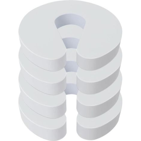 Butée de Porte pour Enfants - Amortisseur Bloque Porte - Blanc (1/4)