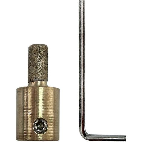 Outil abrasif pour le meulage du verre et de la céramique teintée avec fraise diamantée de 6,35 mm (1/4 pouce) (1/5)
