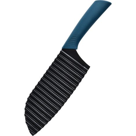Wellenförmiges Pommes-Frites-Messer, Pommes-Frites-Schneider, Edelstahl Wellenförmiger Pommes-Frites-Schneider, Wellenförmiger Gemüseschneider, Wellenmesser für Gemüse, Pommes Frites, Obst - für schön