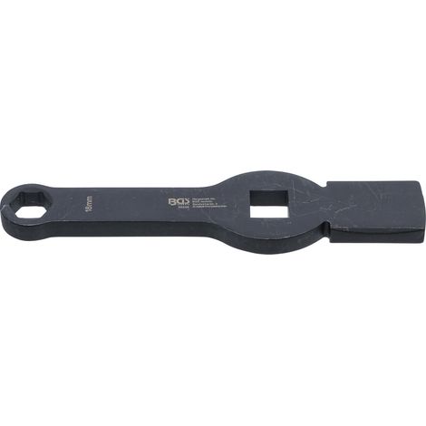 BGS Schlag-Ringschlüssel Sechskant mit 2 Schlagflächen SW 18 mm - 35348 (1/4)