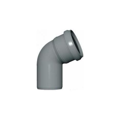 Curva 45° htb diam. 75 compl. di guarnizione in epdm monolabbro - wavin (1/2)