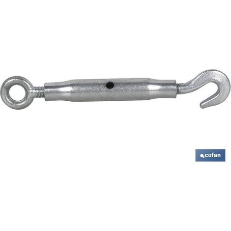 Tenditore tubolare con anello e gancio M-16