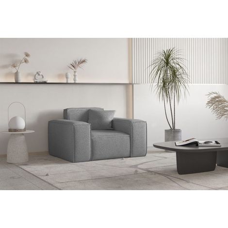 Sessel Designersessel CELES PREMIUM in Stoff Ascot Bukla Grau (1/3)