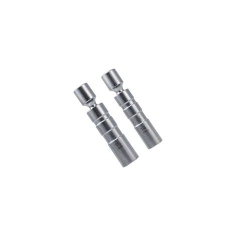 Douille bougie 14mm / clé à bougie 16mm, 2 pièces de clé à bougie, outil spécial pour automobiles, douille à bougie pivotante à paroi mince 12 pans 3/8 pouces CR-V –