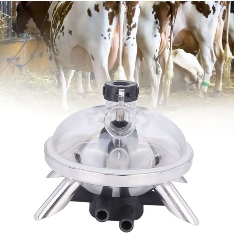 Griffe de traite pour vaches et brebis de 240 cm³ avec base en acier inoxydable. (1/5)