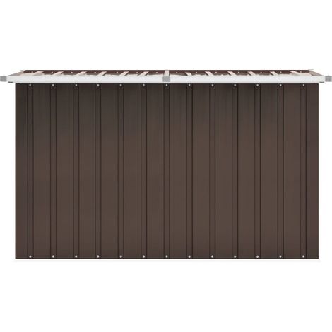 INLIFE Boîte de rangement de jardin Marron 149x99x93 cm (1/5)