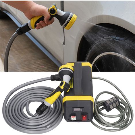 Pompe à eau double cœur rechargeable alimentée par batterie lithium-ion, pompe agricole auto-amorçante, dispositif d'irrigation lithium-ion, hauteur de refoulement : 50-100 m (norme européenne) (1/5)
