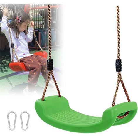 Balancelle d'extérieur, chaise suspendue de jardin pour enfants, capacité de charge de 150 kg, convient aux maisons, patios et aires de jeux (vert) (1/5)