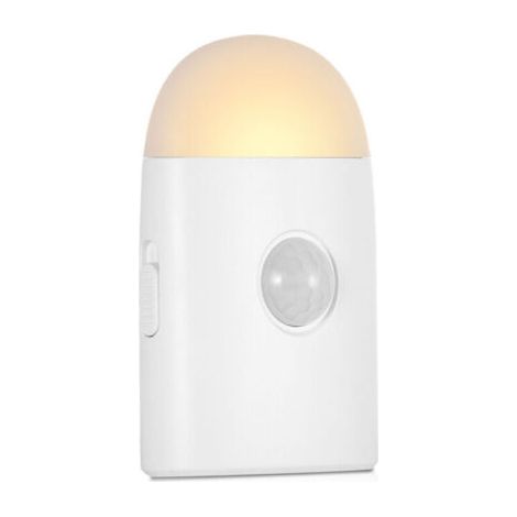 Veilleuse LED avec détecteur de mouvement (1 pièce), veilleuse rechargeable USB, veilleuse à capteur de luminosité, lampe de placard (1/4)