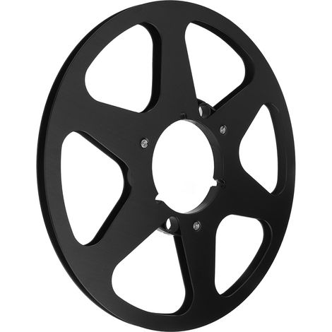 Bobine Aluminium Vide 10 Pouces pour Bande 1/4" - 6 Trous, Noir (1/5)