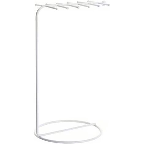 Présentoir bijoux métallique – Double rangée – Blanc – Colliers et bracelets – Rangement et étalage (1/3)