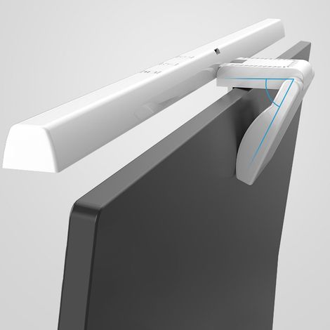 Barre de lumière pour écran d'ordinateur anti-fatigue oculaire commande tactile LED lampe moniteur 60 min minuterie blanc (1/5)