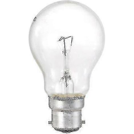 Lot de 10 ampoules classiques transparentes 60 W BC B22, culot à baïonnette Xinda