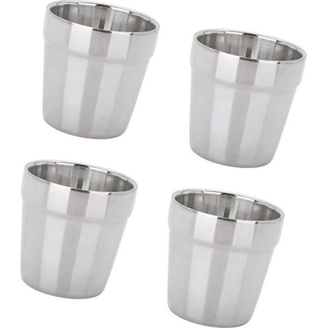 Mug moderne en acier inoxydable tasse à café tasse à bière-4 pièces-Fei Yu (1/5)