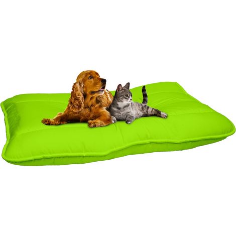 Italian Bed Linen Maxy Cuscinone per Cani Imbottito, Verde Mela, 60 x 100 cm (1/3)