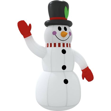 vidaXL Muñeco de nieve inflable con LEDs 300 cm (1/2)