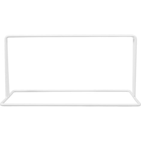 Support de bureau vertical en grille fer blanc (1 pièce)