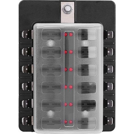 12-Wege-Box-Kit mit LED-Anzeige für Automobil- und Schiffsstromkreise (1/5)