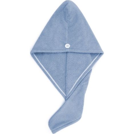 Turban Cheveux - Serviette Séchage Microfibre - 25 x 65 cm - Pour Cheveux Longs ou Bouclés - Lot de 3 (1/4)
