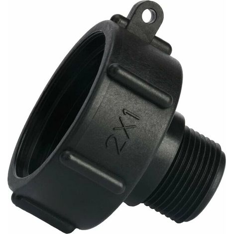 DEESSE SHOP - Adaptateur de réservoir IBC connecteur de robinet de tuyau en plastique S60X6 grossier à 1 bouchon fileté adaptateur de robinet d'extrémité d'eau pour tonne de Valve IBC (1/5)