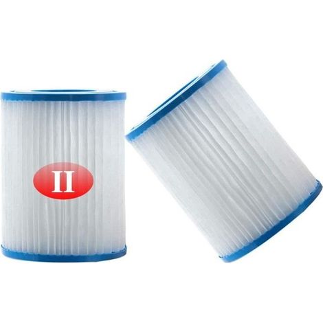 Filtre à Cartouche - Bestway - Type II - 2 pièces - Filtration Efficace - Dimensions 4,2" x 2,1" x 5,4" (1/4)