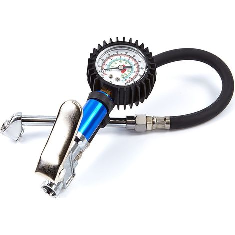 MANOMETRO INFLADOR NEUMATICOS HINCHADOR DE RUEDAS Y MEDIDOR 220 PSI