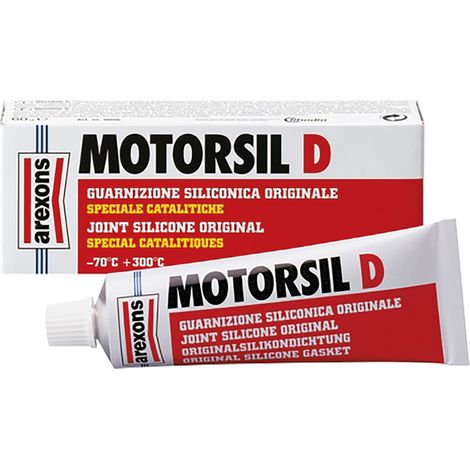 GUARNIZIONE SILICONICA 'MOTORSIL D' gr.60 - colore rosso  - AREXONS