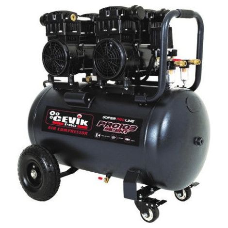 Compresor silencioso sin aceite 100 L - 3 HP, 9 bar y 390 L/min - Unidad (1/5)