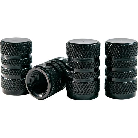 Ventilkappen Alu 4er Set mit Dichtring für Schrader-Ventile – Auto, Motorrad, Fahrrad (1/5)