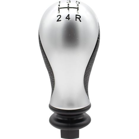 Matte manual gear shift knob for Peugeot and Citroën cars, plus a converter (one set). (1/4)
