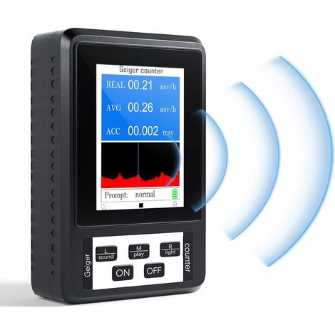Geigerzähler, Strahlungsdetektor, Beta-Gamma-Röntgenmonitor, tragbares Geigerdosimeter mit LCD-Bildschirm (1/5)