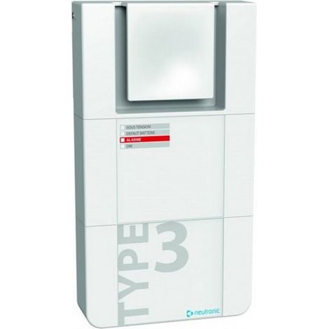 Fireless – Sirène d'alarme autonome TT3-Ma – Type Ma (manuel) – Puissance sonore >90 dB à 2m – Normes NF S 32-001 et NF C48-150 (1/2)