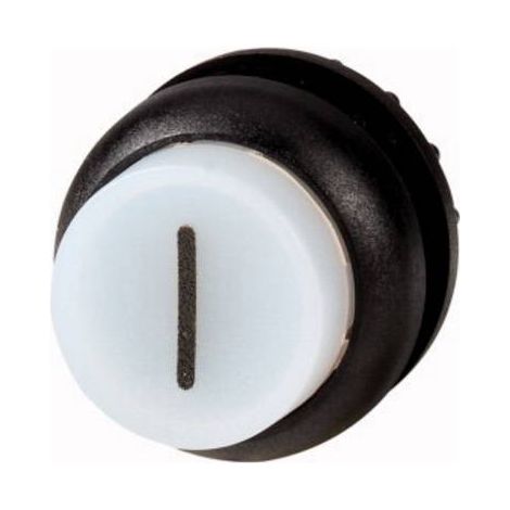 Bouton-poussoir lumineux saillant blanc I à rappel EATON M22S-DLH-W-X1 (1/2)
