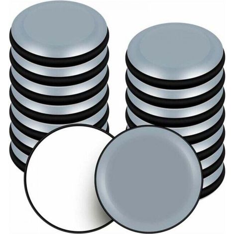 16 pezzi di pattini in teflon da 50 mm per mobili, adesivi, pattini rotondi per sedie, divani, tavoli, poltrone