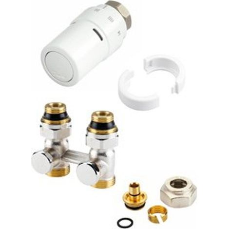 Danfoss RAX K jeu de raccordement inférieur droit pour radiateurs avec insert M30 (1/2)