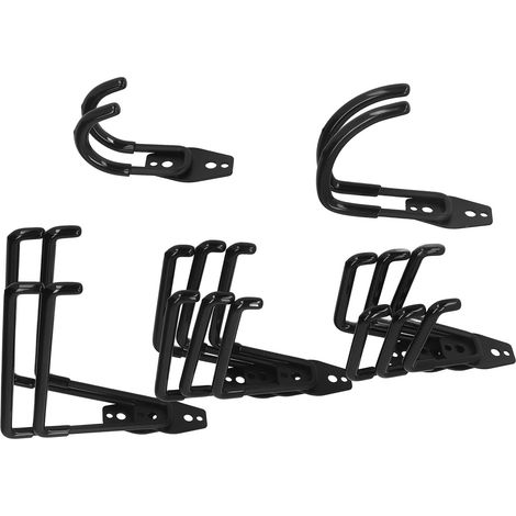 Set mit 10 Wandhaken für Garage, Fahrradaufbewahrung, Werkzeugständer, Deckenbefestigungsset für Garten (1/5)