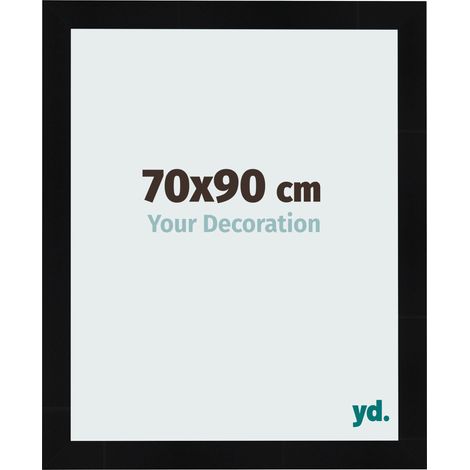 yd. - Cadre photo 70x90 - Noir Brillant - MDF - Pisa (1/5)
