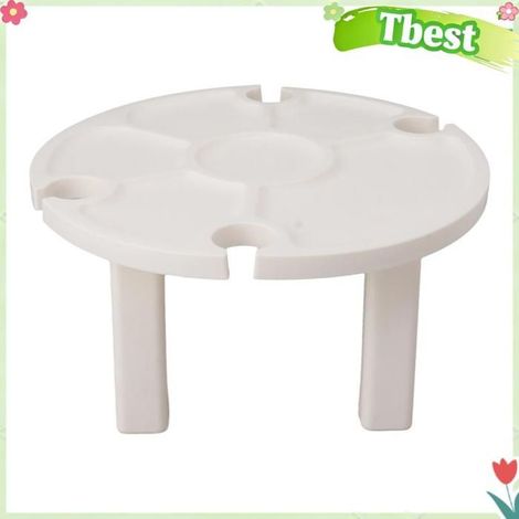 Tbest Table de pique-nique portative Table de pique-nique Portable, support de verre à vin, Table pliante sport chaise Blanche (1/5)