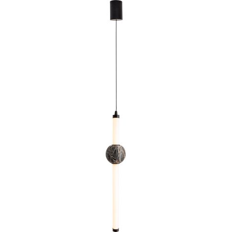 Sospensione tubolare nera LED 10W 3000K Verdes Maxlight (1/2)